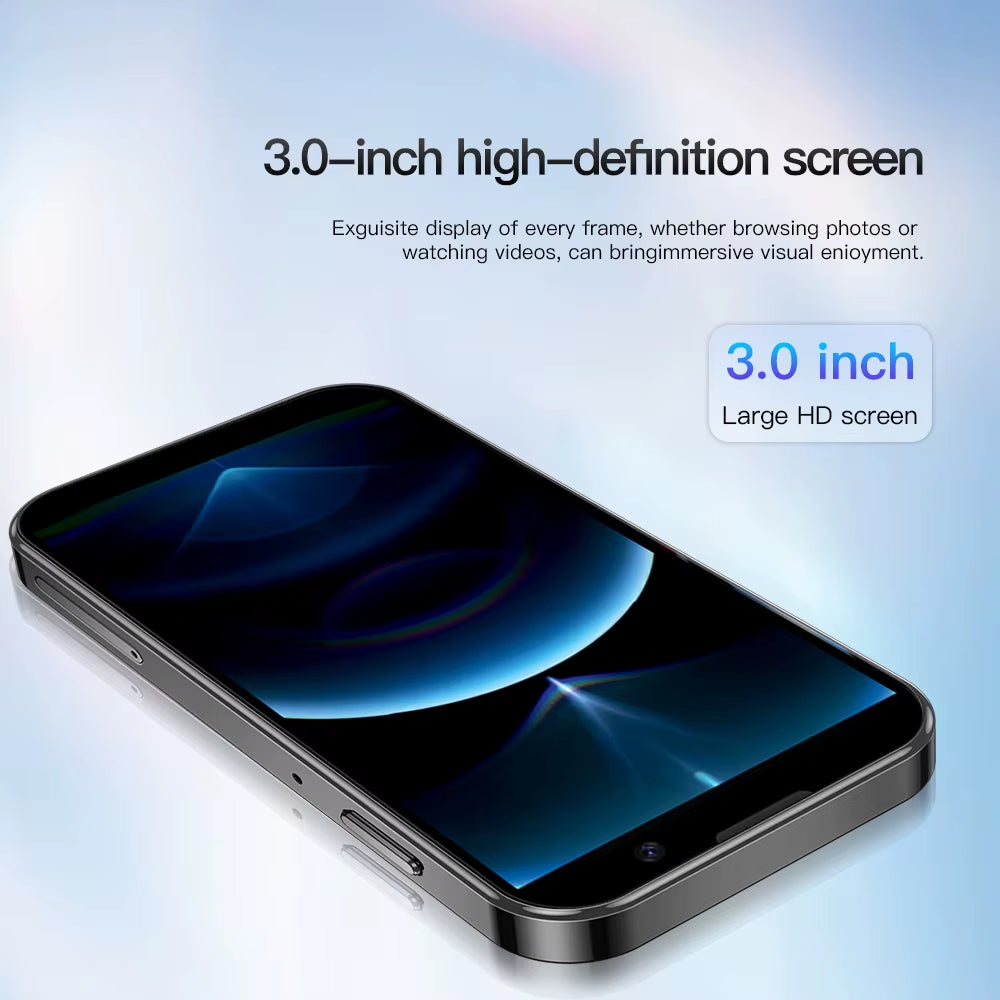 16SE Mini Smartphone 16GB ROM Android 9.0 Wifi Dual SIM Standby Play Store 3G WCDMA 3.0"Little Smart Cellphone New Version