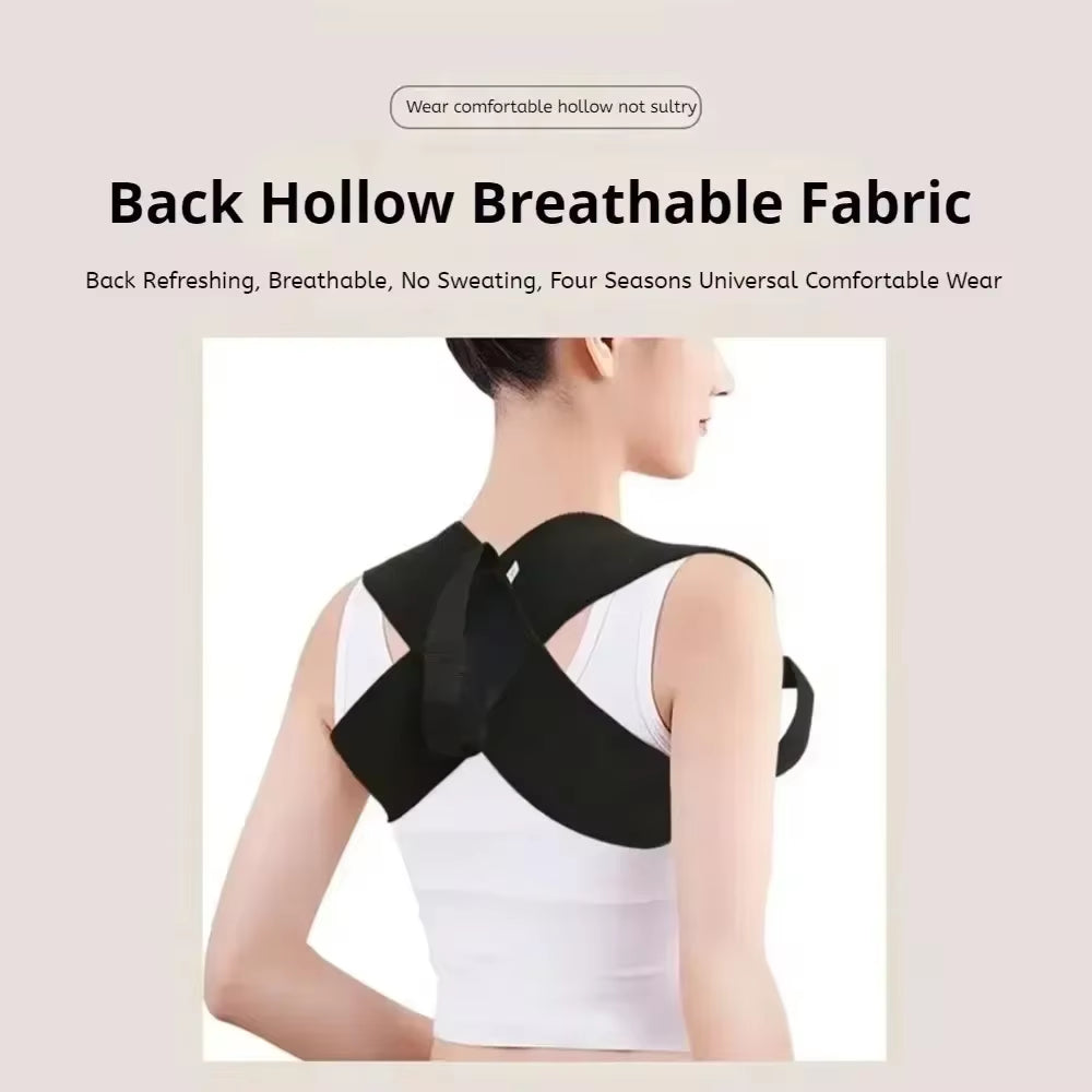 Woman Men Back Posture Corrector Open Shoulder Invisibility Anti-Camel Correction Belt Prevention Humpback Unisex Back Support