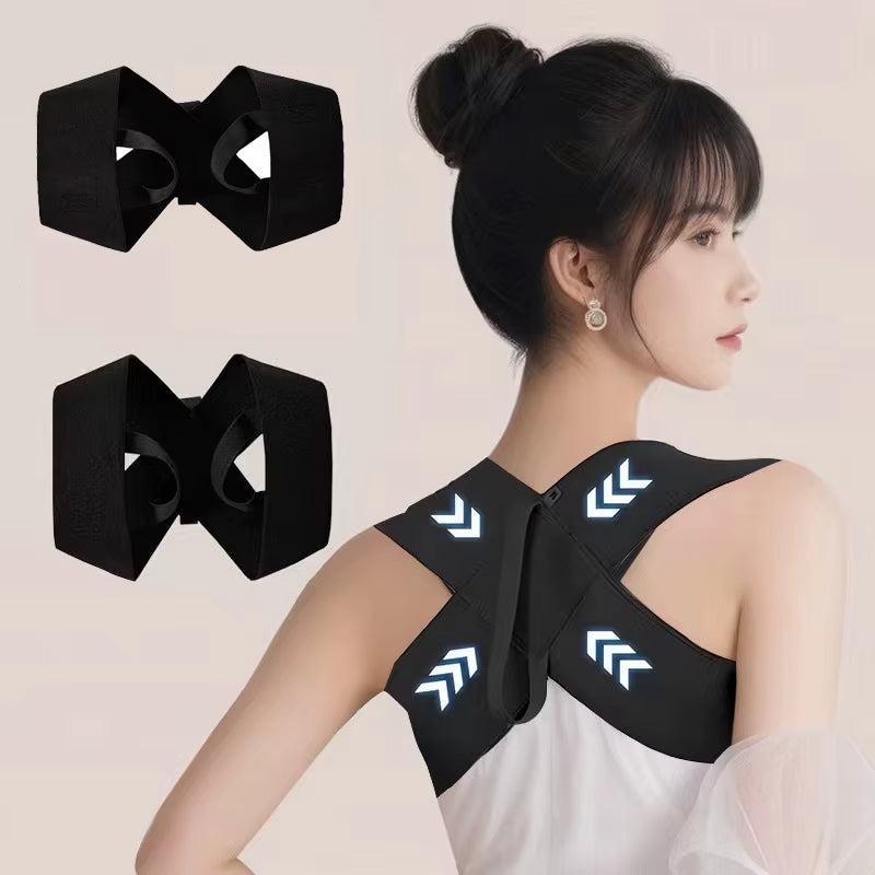 Woman Men Back Posture Corrector Open Shoulder Invisibility Anti-Camel Correction Belt Prevention Humpback Unisex Back Support
