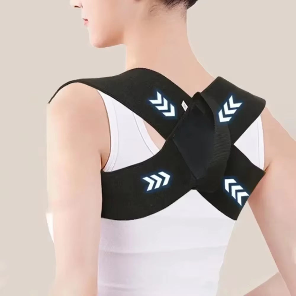 Woman Men Back Posture Corrector Open Shoulder Invisibility Anti-Camel Correction Belt Prevention Humpback Unisex Back Support