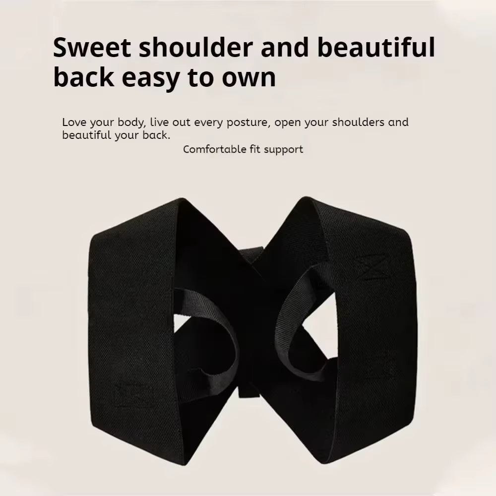 Woman Men Back Posture Corrector Open Shoulder Invisibility Anti-Camel Correction Belt Prevention Humpback Unisex Back Support
