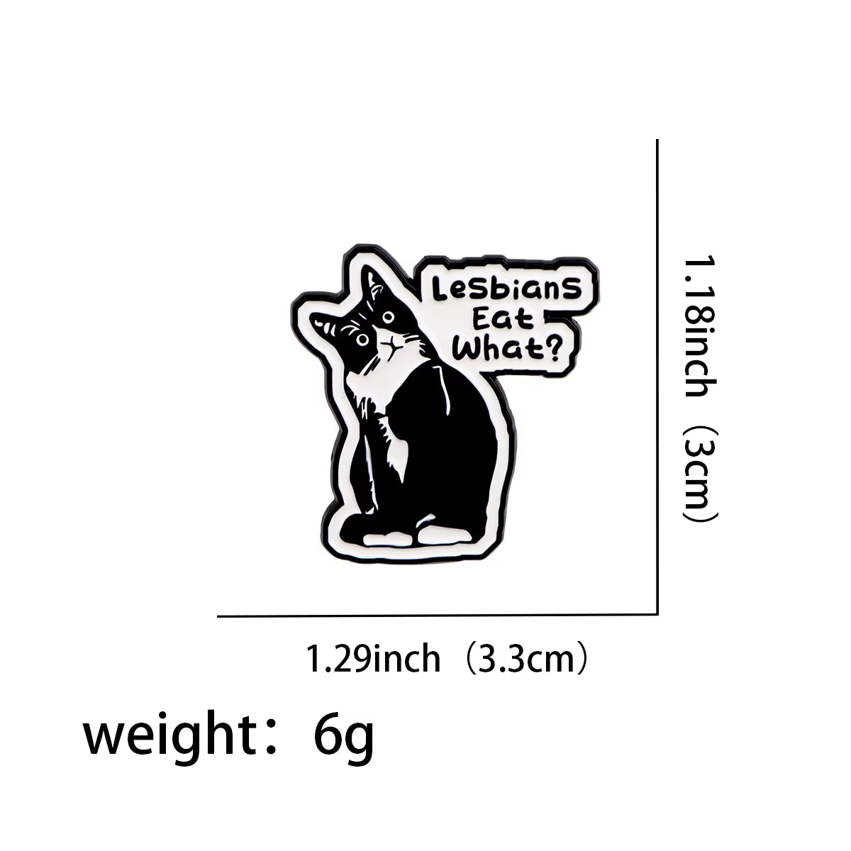 LGBT Humor Quote Pride Enamel Pins Women'S Brooches Men Lapel Pins Black Cat Badge Costume Accessories Funny Jewelry Gifts