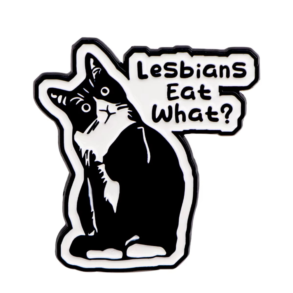 LGBT Humor Quote Pride Enamel Pins Women'S Brooches Men Lapel Pins Black Cat Badge Costume Accessories Funny Jewelry Gifts