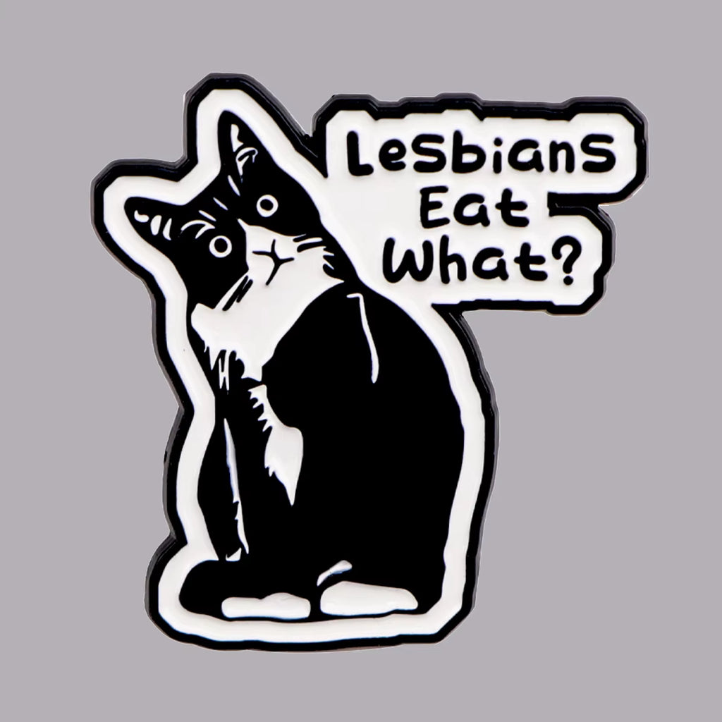 LGBT Humor Quote Pride Enamel Pins Women'S Brooches Men Lapel Pins Black Cat Badge Costume Accessories Funny Jewelry Gifts